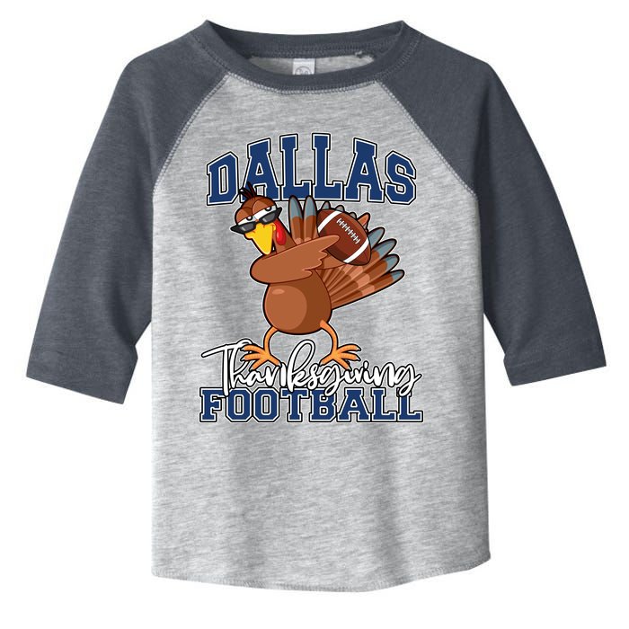 Dallas Thanksgiving Football Fan Toddler Fine Jersey T-Shirt