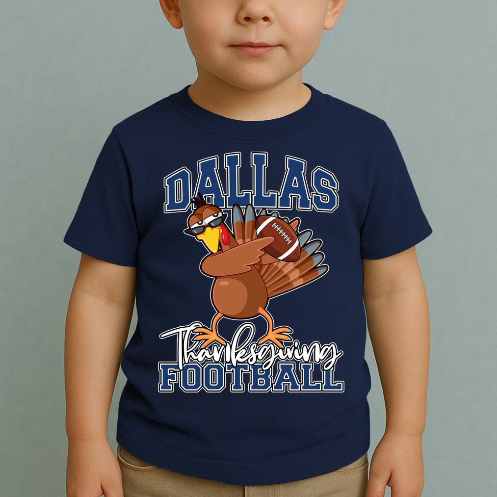 Dallas Thanksgiving Football Fan Toddler T-Shirt