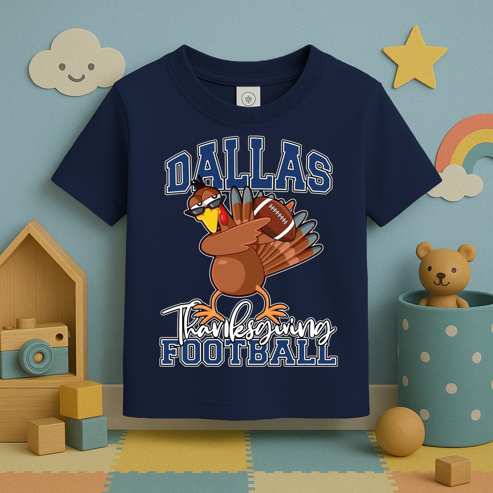 Dallas Thanksgiving Football Fan Toddler T-Shirt