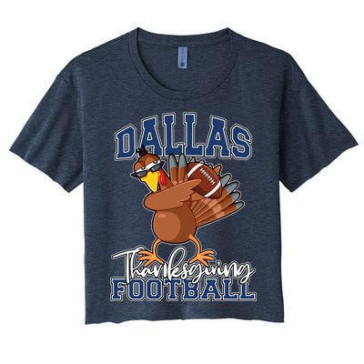 Dallas Thanksgiving Football Fan Women's Crop Top Tee