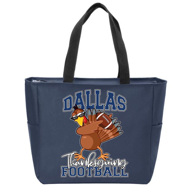 Dallas Thanksgiving Football Fan Zip Tote Bag