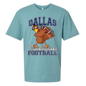 Dallas Thanksgiving Football Fan Sueded Cloud Jersey T-Shirt