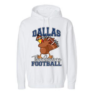 Dallas Thanksgiving Football Fan Garment-Dyed Fleece Hoodie