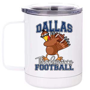 Dallas Thanksgiving Football Fan 12 oz Stainless Steel Tumbler Cup