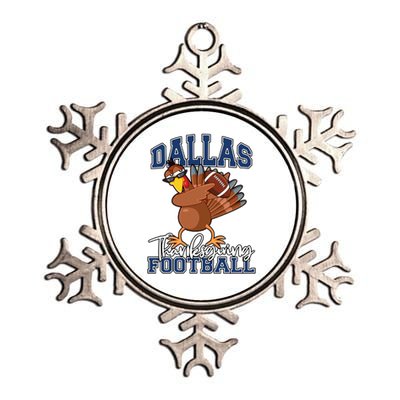 Dallas Thanksgiving Football Fan Metallic Star Ornament