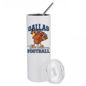 Dallas Thanksgiving Football Fan Stainless Steel Tumbler