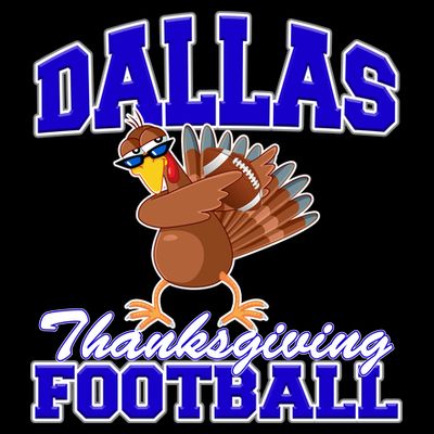 Dallas Thanksgiving Football Funny Dabbing Turkey T-Shirt