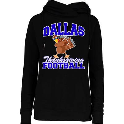 Dallas Thanksgiving Football Funny Dabbing Turkey Womens Funnel Neck Pullover Hood