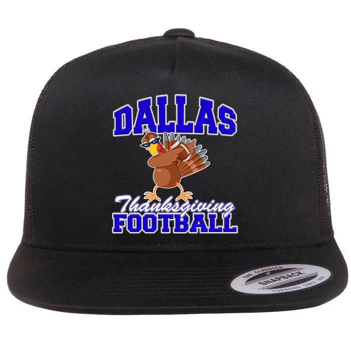Dallas Thanksgiving Football Funny Dabbing Turkey Flatbill Hat