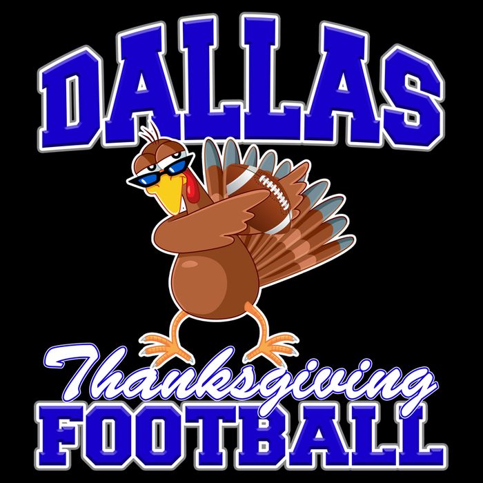 Dallas Thanksgiving Football Funny Dabbing Turkey Flatbill Hat
