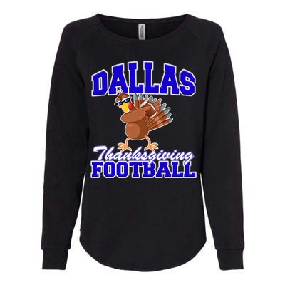 Dallas Thanksgiving Football Funny Dabbing Turkey Womens California Wash Sweatshirt