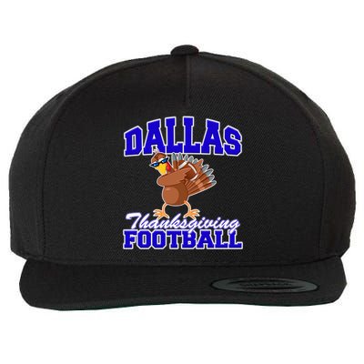 Dallas Thanksgiving Football Funny Dabbing Turkey Wool Snapback Cap