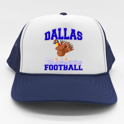 Dallas Thanksgiving Football Funny Dabbing Turkey Trucker Hat