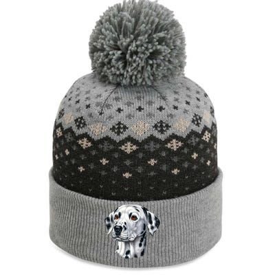 Dalmatian Face The Baniff Cuffed Pom Beanie