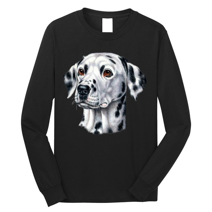 Dalmatian Face Long Sleeve Shirt