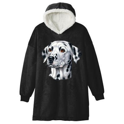 Dalmatian Face Hooded Wearable Blanket