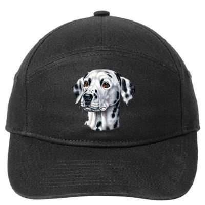 Dalmatian Face 7-Panel Snapback Hat