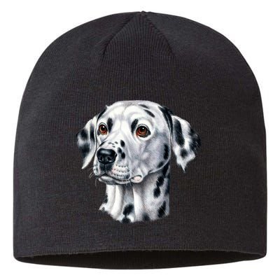 Dalmatian Face Sustainable Beanie