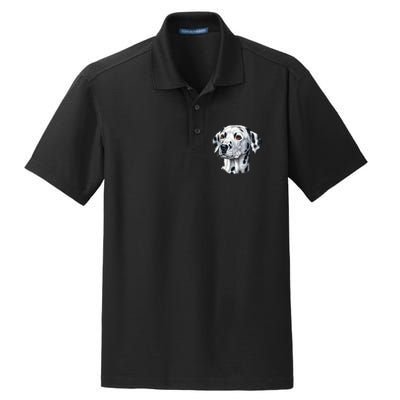 Dalmatian Face Dry Zone Grid Polo