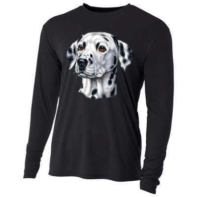 Dalmatian Face Cooling Performance Long Sleeve Crew