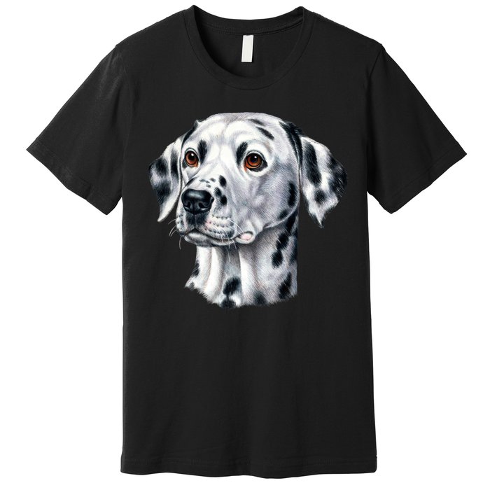 Dalmatian Face Premium T-Shirt