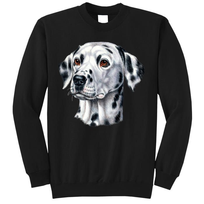 Dalmatian Face Tall Sweatshirt