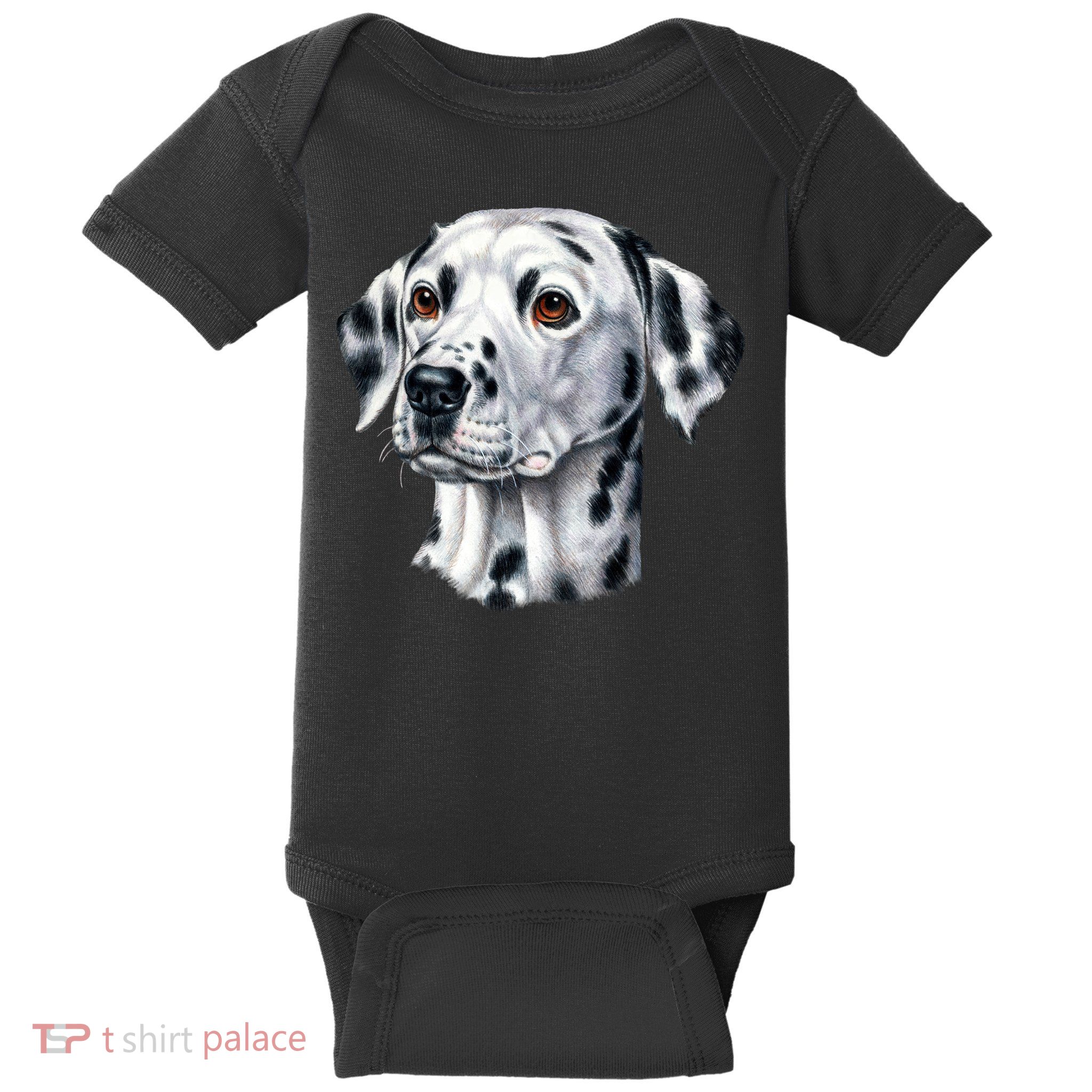 Dalmatian Face Baby Bodysuit