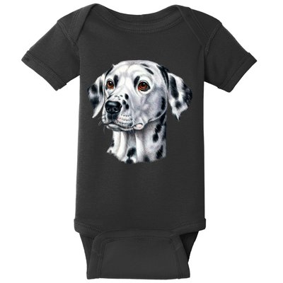 Dalmatian Face Baby Bodysuit