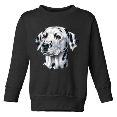 Dalmatian Face Toddler Sweatshirt