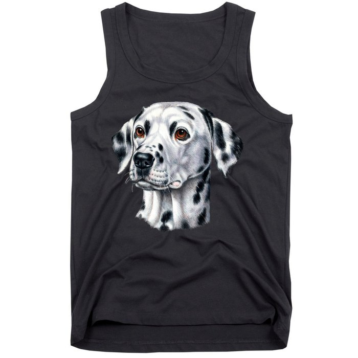 Dalmatian Face Tank Top