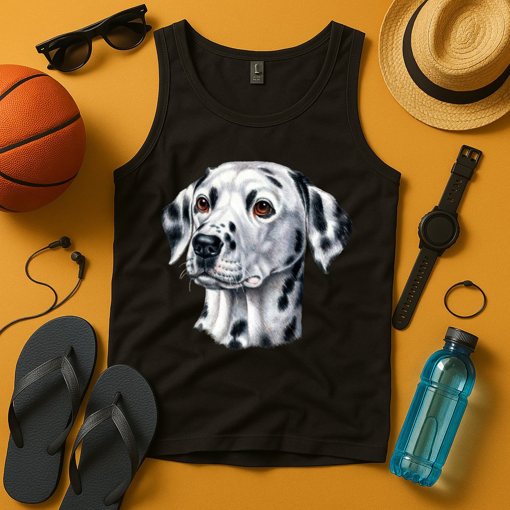 Dalmatian Face Tank Top