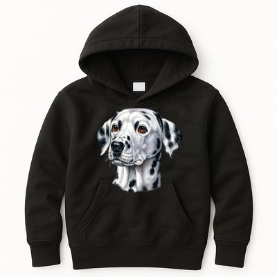 Dalmatian Face Kids Hoodie