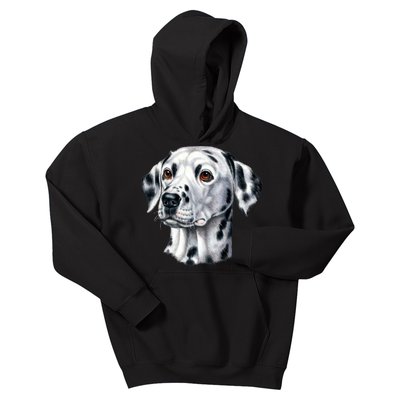 Dalmatian Face Kids Hoodie