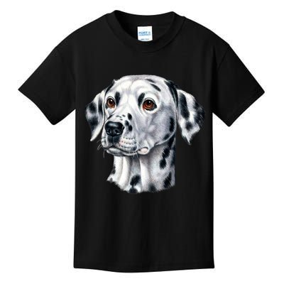 Dalmatian Face Kids T-Shirt