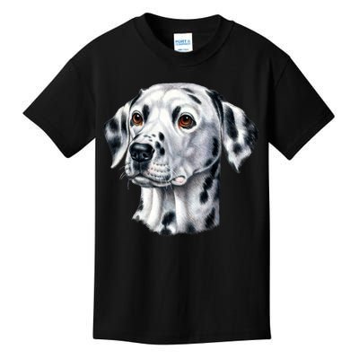 Dalmatian Face Kids T-Shirt