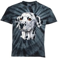 Dalmatian Face Kids Tie-Dye T-Shirt