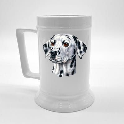 Dalmatian Face Beer Stein