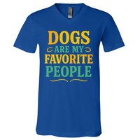 Dogs Are My Favorite People V-Neck T-Shirt