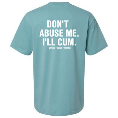 Don't Abuse Me I'll Cum Assholes Live Forever Sueded Cloud Jersey T-Shirt