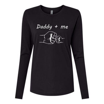 Daddy And Me Best Dad Ever Fist Bump Funny Fathers Day Funny Gift Womens Cotton Relaxed Long Sleeve T-Shirt