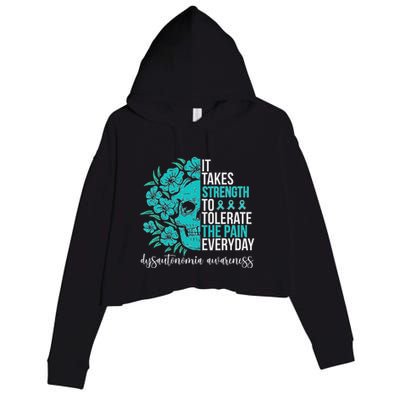 Dysautonomia Awareness Month Dysautonomia Warrior Crop Fleece Hoodie