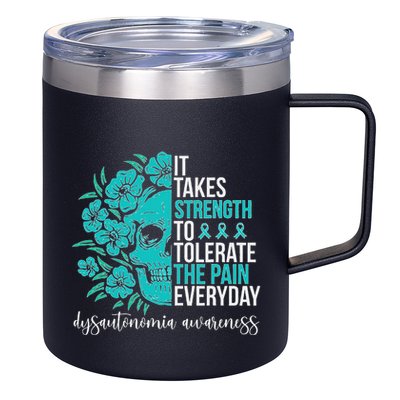 Dysautonomia Awareness Month Dysautonomia Warrior 12oz Stainless Steel Coffee Mug