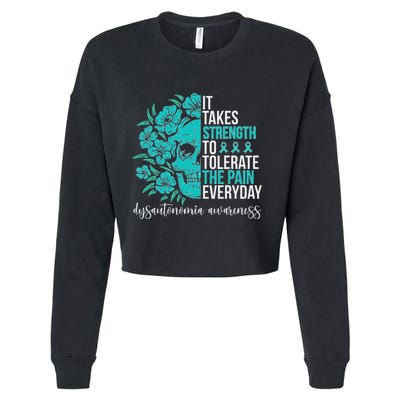 Dysautonomia Awareness Month Dysautonomia Warrior Cropped Pullover Crew