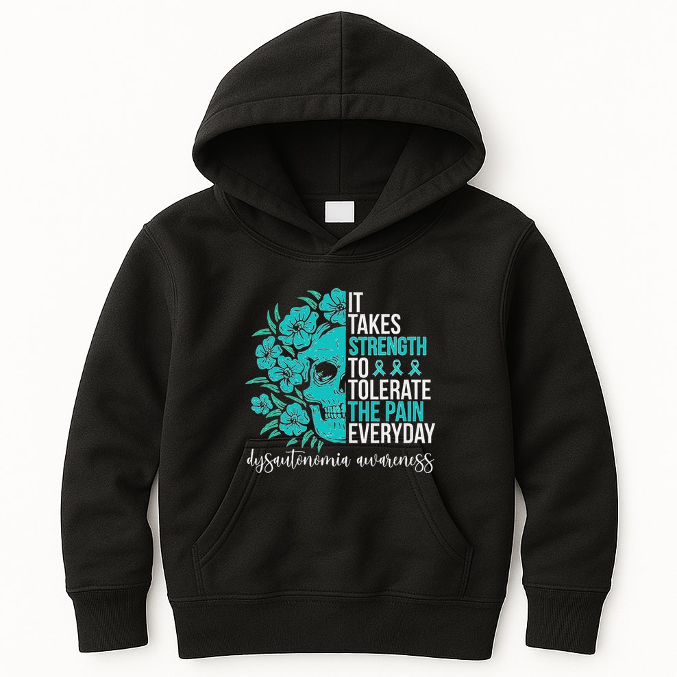 Dysautonomia Awareness Month Dysautonomia Warrior Kids Hoodie