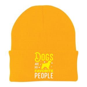 Dogs Are My Favorite People Cocker Spaniel Gift Knit Cap Winter Beanie