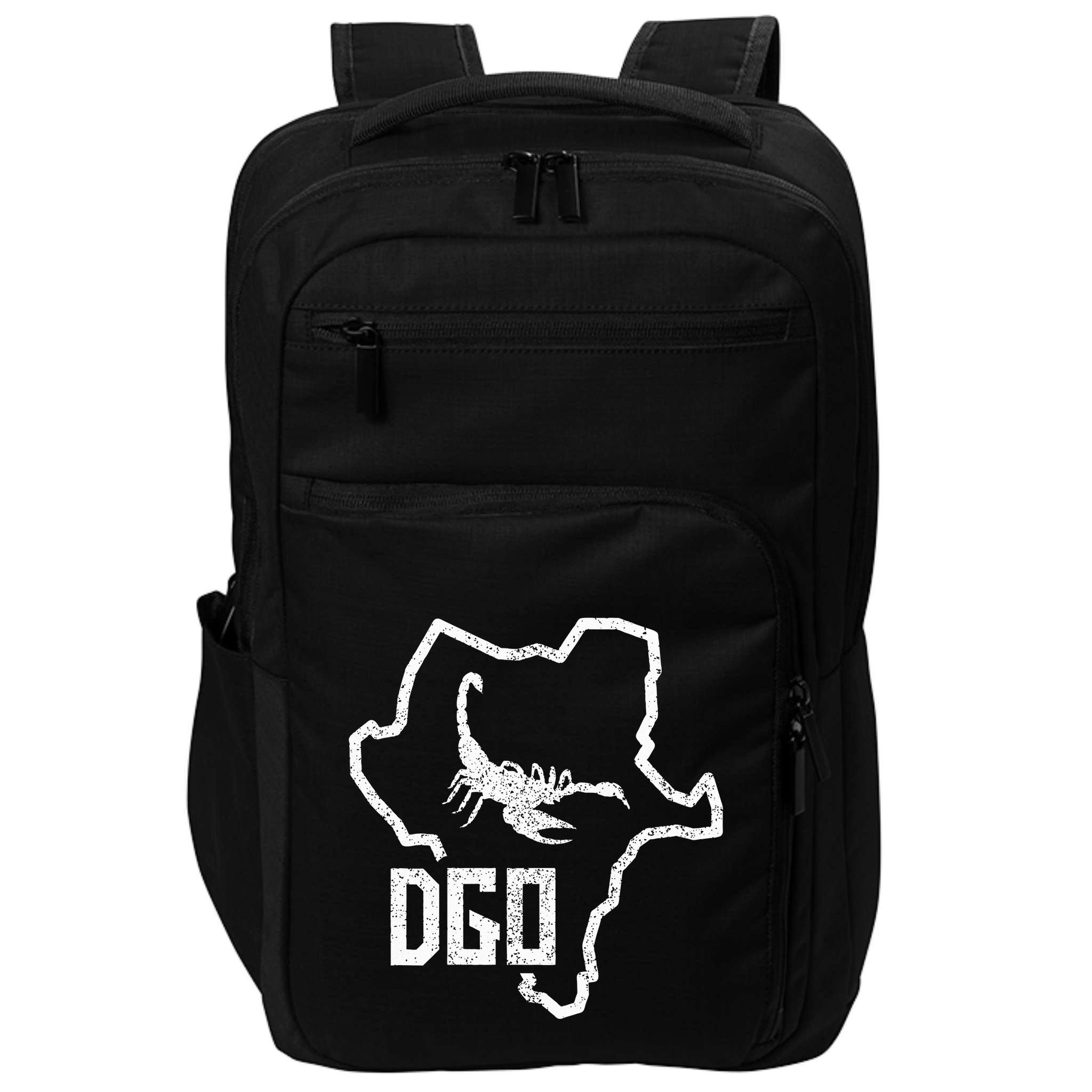 Durango Alacran Mexico Mapa Contorno De Dgo Impact Tech Backpack