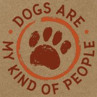 Dogs Are My Kind Of People Paw Cotton Canvas Backpack