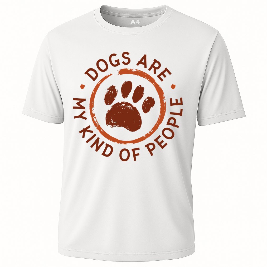 Dogs Are My Kind Of People Paw Cooling Performance Crew T-Shirt