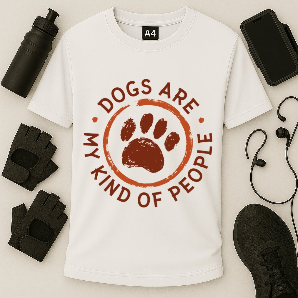 Dogs Are My Kind Of People Paw Cooling Performance Crew T-Shirt