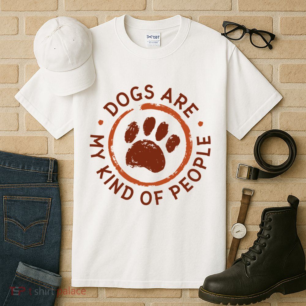 Dogs Are My Kind Of People Paw Tall T-Shirt